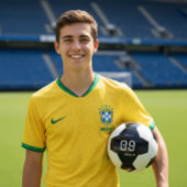 Customizable Brasil Soccer Monochromatic Gear サッカーボール