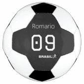 Customizable Brasil Soccer Monochromatic Gear サッカーボール (正面)