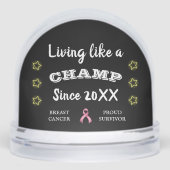 Customizable Breast Cancer Survivor yellow stars (正面)