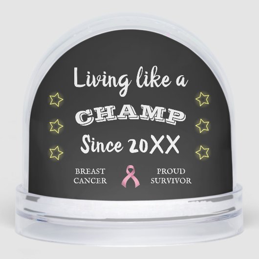 Customizable Breast Cancer Survivor yellow stars (正面)