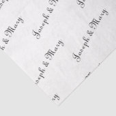 Customizable Bride And Groom's Name Wedding  薄葉紙 (詳細)