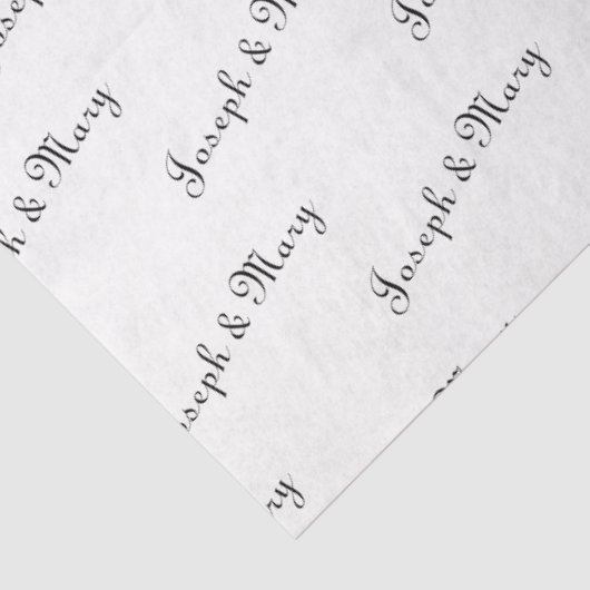 Customizable Bride And Groom's Name Wedding  薄葉紙 (詳細)