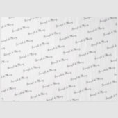 Customizable Bride And Groom's Name Wedding  薄葉紙 (正面)