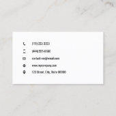 Customizable brilliant sunshine orange 名刺 (裏面)