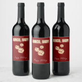 Customizable Bunco Holiday Wine Labels. ワインラベル (ボトル)