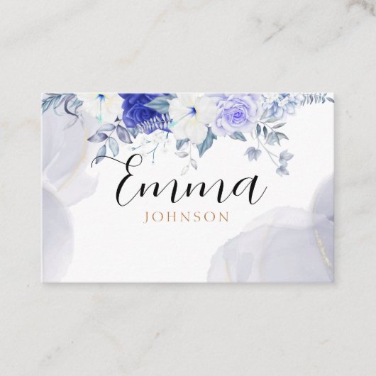 Customizable business card, feminine business card 名刺 (正面)