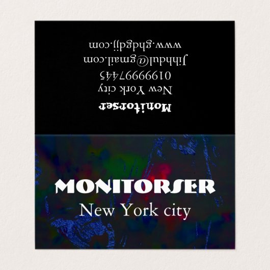 Customizable Business Card | Modern 名刺 (外部フラット)