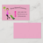 "Customizable Business Card - Pure Shine Cleaning" 名刺 (正面/裏面)