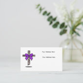 Customizable Business Card w/ Floating Cross 名刺 (スタンド正面)