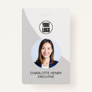 Customizable Business ID Card | Minimal Employee  バッジ