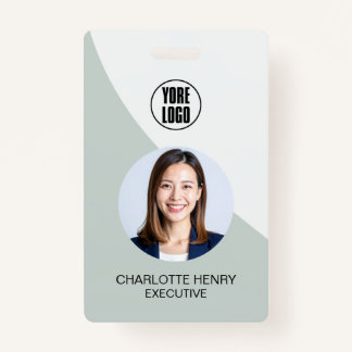 Customizable Business ID Card | Minimal Employee  バッジ