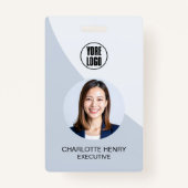 Customizable Business ID Card | Minimal Employee  バッジ (正面)