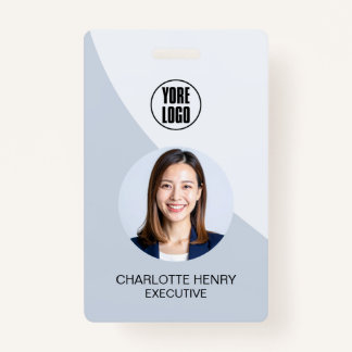 Customizable Business ID Card | Minimal Employee  バッジ