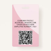 Customizable Business ID Card | Minimal Employee  バッジ (裏面)