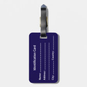 Customizable Business ID Tag ラゲッジタグ (裏面縦)