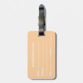 Customizable Business ID Tag ラゲッジタグ (裏面縦)