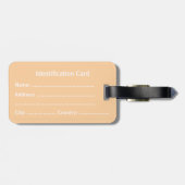 Customizable Business ID Tag ラゲッジタグ (裏面横)