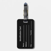 Customizable Business ID Tag ラゲッジタグ (裏面縦)