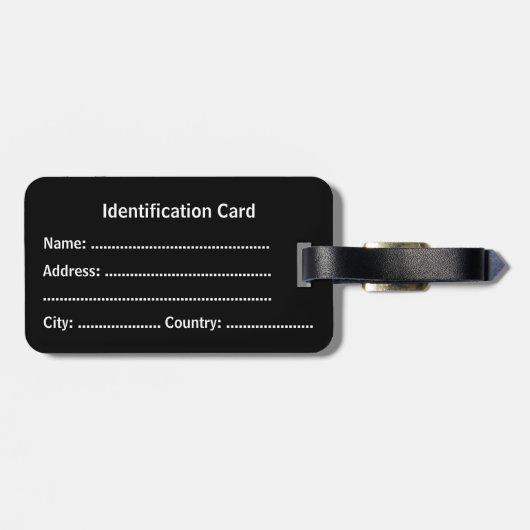 Customizable Business ID Tag ラゲッジタグ (裏面横)