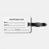 Customizable Business ID Tag ラゲッジタグ (裏面横)