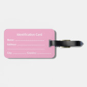 Customizable Business ID Tag ラゲッジタグ (裏面横)
