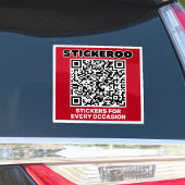 Customizable Business Promotion QR Code Car Decal  シール