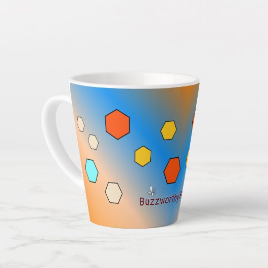 Customizable Buzzworthy Blend Beekeeper's Mug カフェラテマグ (左アングル)