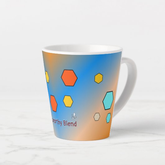 Customizable Buzzworthy Blend Beekeeper's Mug カフェラテマグ (右アングル)