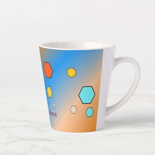 Customizable Buzzworthy Blend Beekeeper's Mug カフェラテマグ (右)