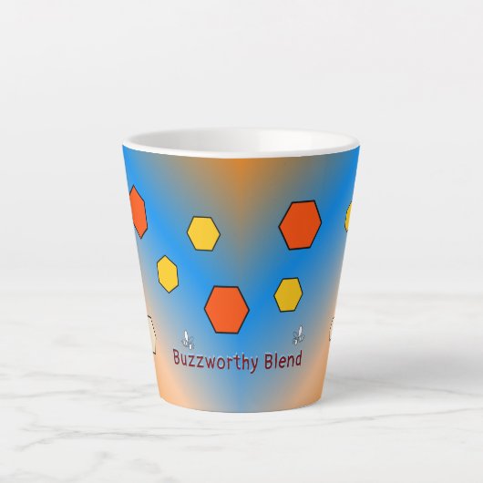 Customizable Buzzworthy Blend Beekeeper's Mug カフェラテマグ (正面)