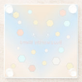 Customizable Buzzworthy Blend Glass Coasters ガラスコースター (裏面)