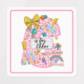 Customizable “C is for” Alphabet Art – Inspiration ラベル (デザイン2)