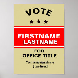 Customizable campaign ポスター