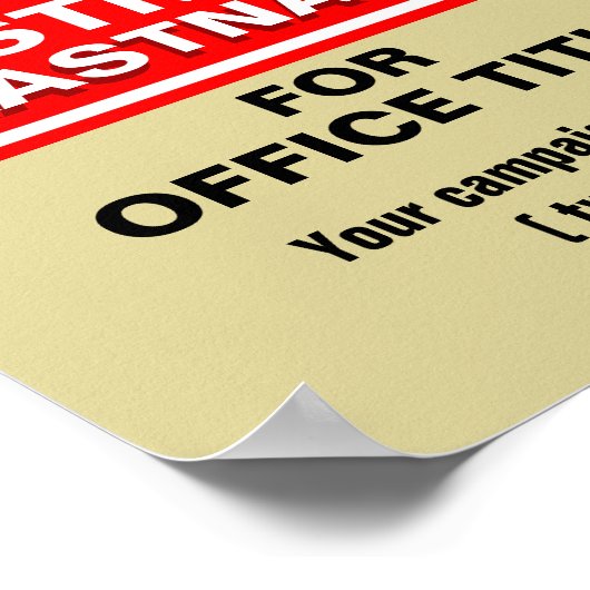 Customizable campaign ポスター (角)