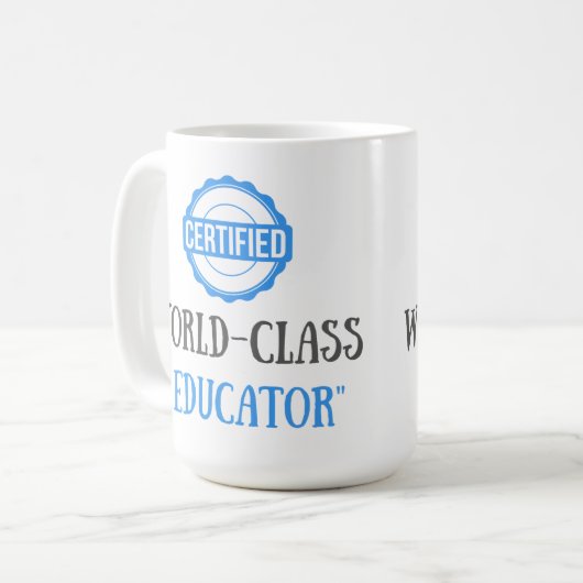 Customizable Certified Educator コーヒーマグカップ (正面左)