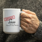 Customizable Certified Sass with a teaching pass コーヒーマグカップ
