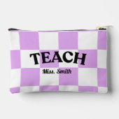 Customizable Checkered Teach Pouch アクセサリーポーチ (裏面)