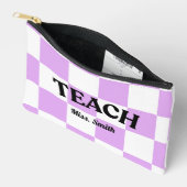 Customizable Checkered Teach Pouch アクセサリーポーチ (見開き)