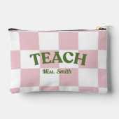 Customizable Checkered Teach Pouch アクセサリーポーチ (裏面)