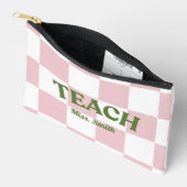 Customizable Checkered Teach Pouch アクセサリーポーチ (見開き)