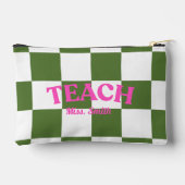 Customizable Checkered Teach Pouch アクセサリーポーチ (裏面)