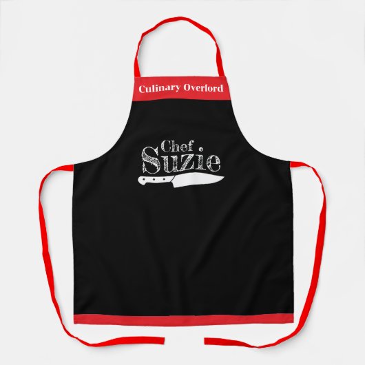 Customizable Chef Name Apron - Personalized! エプロン (正面)