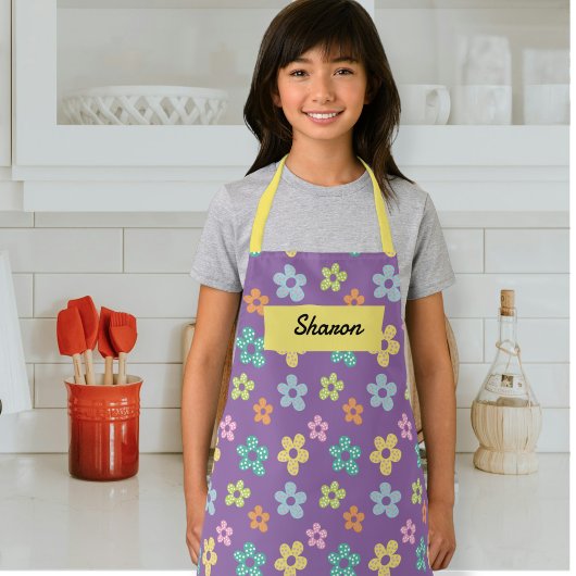 Customizable children's kitchen apron エプロン