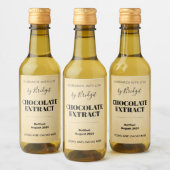 Customizable Chocolate Extract Label ワインラベル (ボトル)