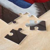 Customizable Christmas Family Portrait Gift ジグソーパズル (側面)