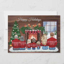 Customizable Christmas Family Portrait Invitation 招待状