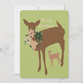 Customizable Christmas Flat Holiday Card シーズンカード