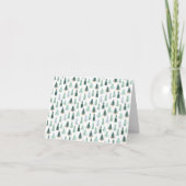Customizable Christmas Tree Pattern Festive Card カード (正面)