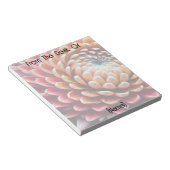 Customizable Close-Up Flower From The Desk Of You ノートパッド (アングル)