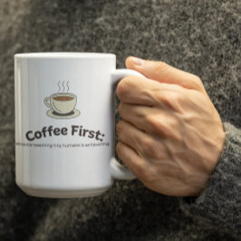 Customizable Coffee First Mug for Teachers コーヒーマグカップ